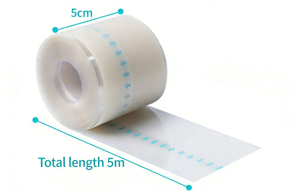 Bordered Hydrocolloid Dressing Roll With Pull Tab For Traumatic Wounds